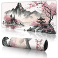 Extended Desk Mat with Ink Landscape Print